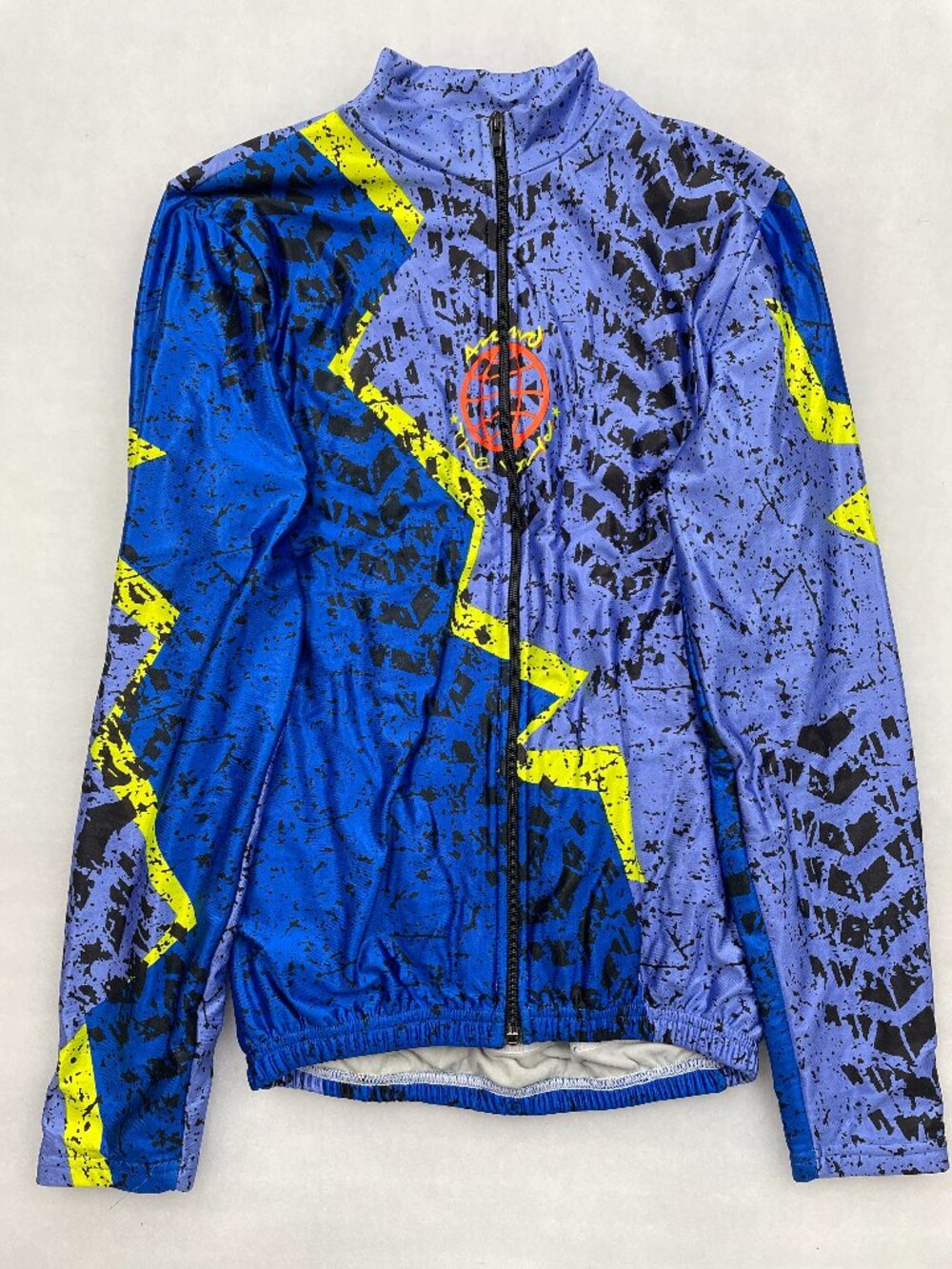 Vintage 90's Around The World Italy Made Abstract Cycling Jersey Jacket Men's M